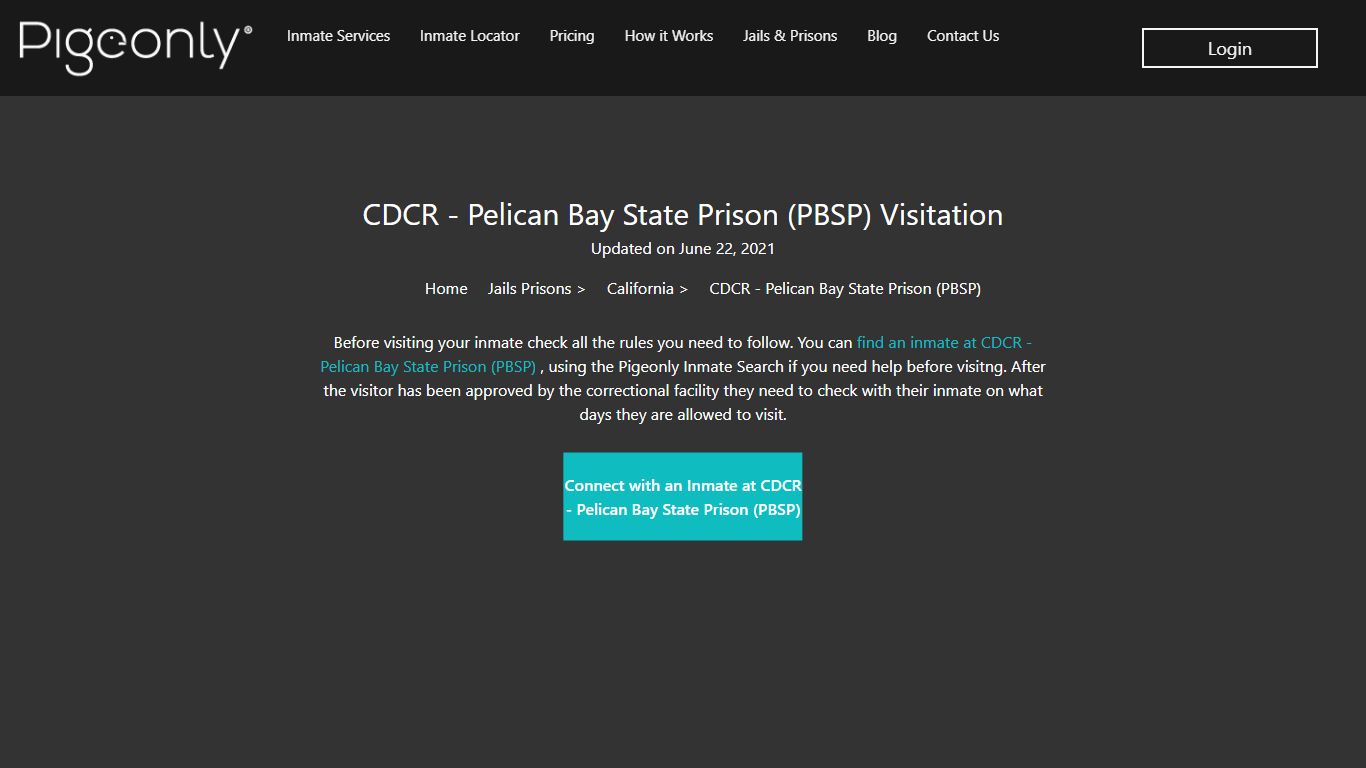 Pelican Bay State Prison (PBSP) Inmate Lookup - Pigeonly